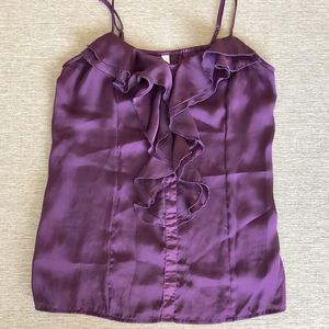 Silky, plum colored blouse